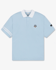 Men's Pique Collar Tee - Blue - Erthe Golf
