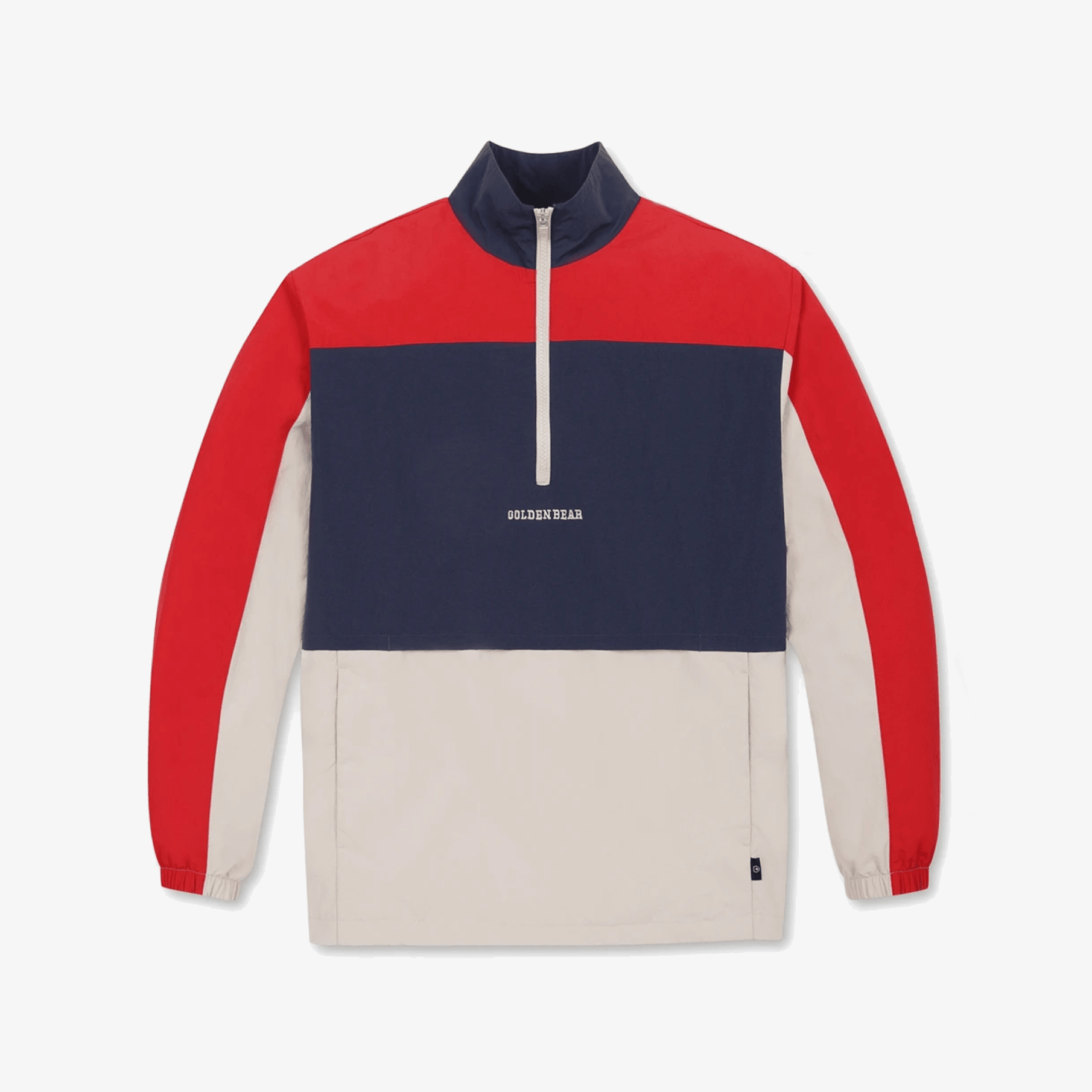 Men's Colorblock Anorak - Red - Erthe Golf
