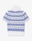 Women's Striped Letter Hoodie Sweater - White - Erthe Golf