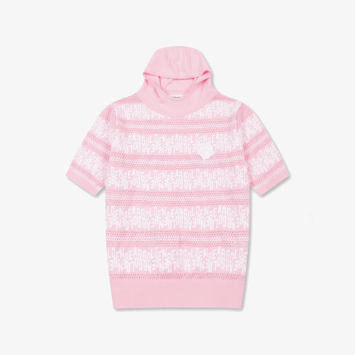 Women's Striped Letter Hoodie Sweater - Pink - Erthe Golf