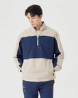 Men's Colorblock Anorak - Navy - Erthe Golf