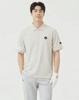 Men's Pique Collar Tee - Gray - Erthe Golf