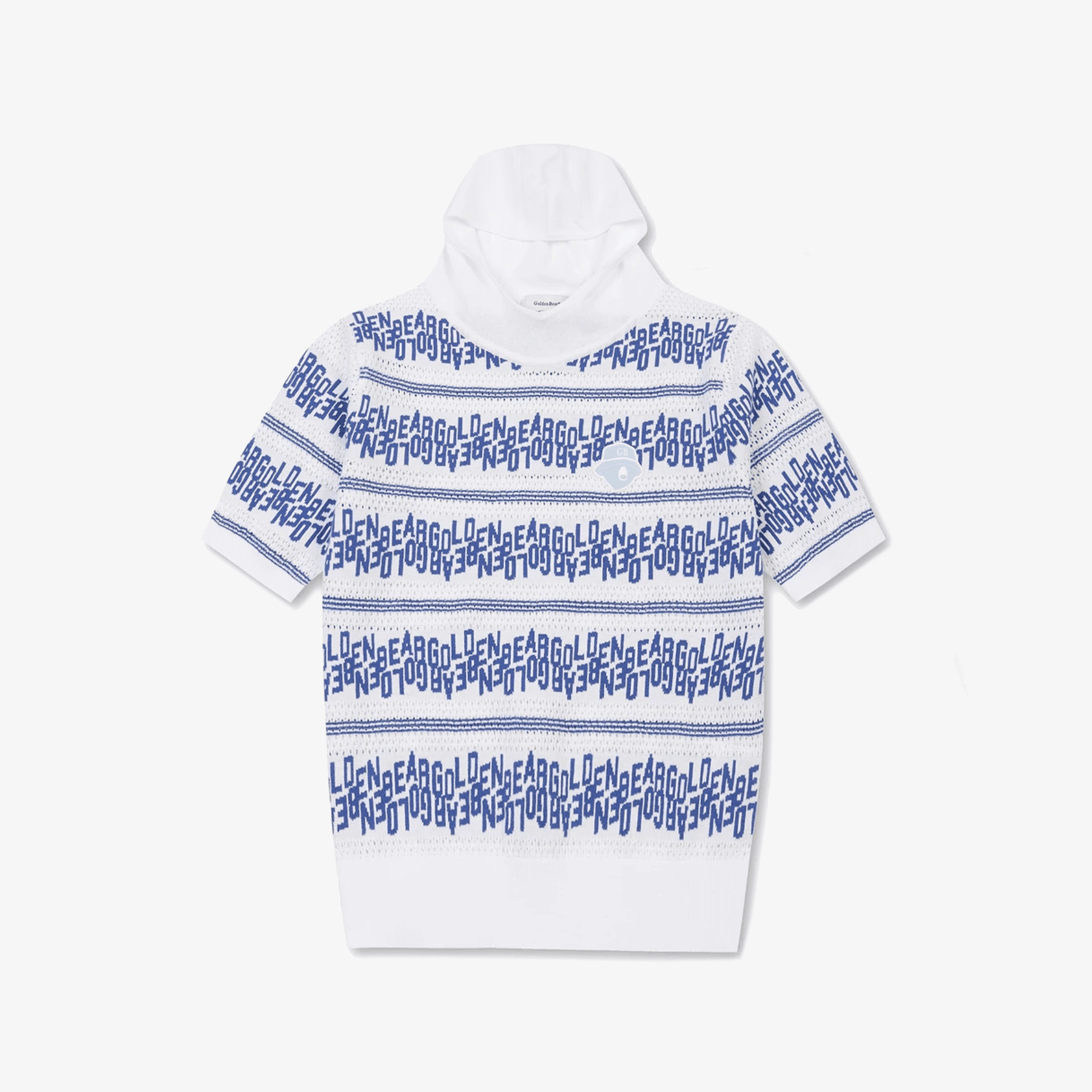 Women's Striped Letter Hoodie Sweater - White - Erthe Golf