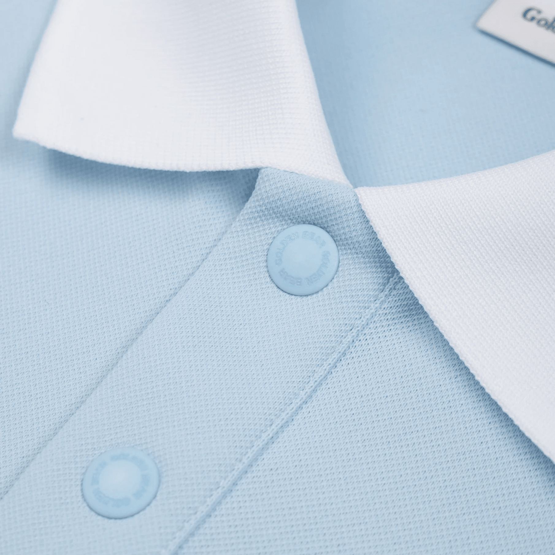 Men's Pique Collar Tee - Blue - Erthe Golf