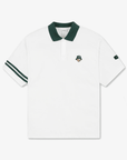 Men's Pique Collar Tee - White - Erthe Golf