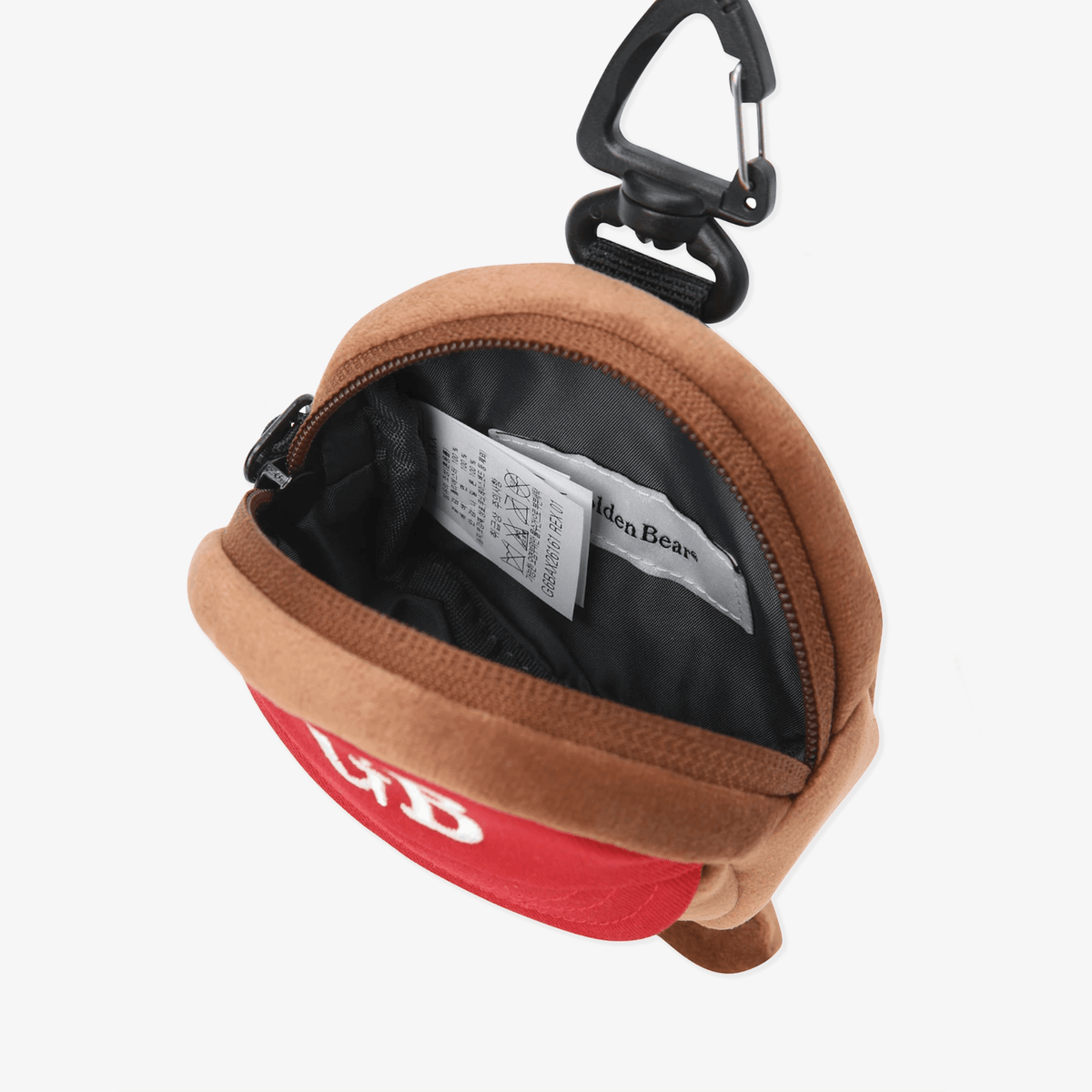 Bear Circle Ball Pouch - Red - Erthe Golf
