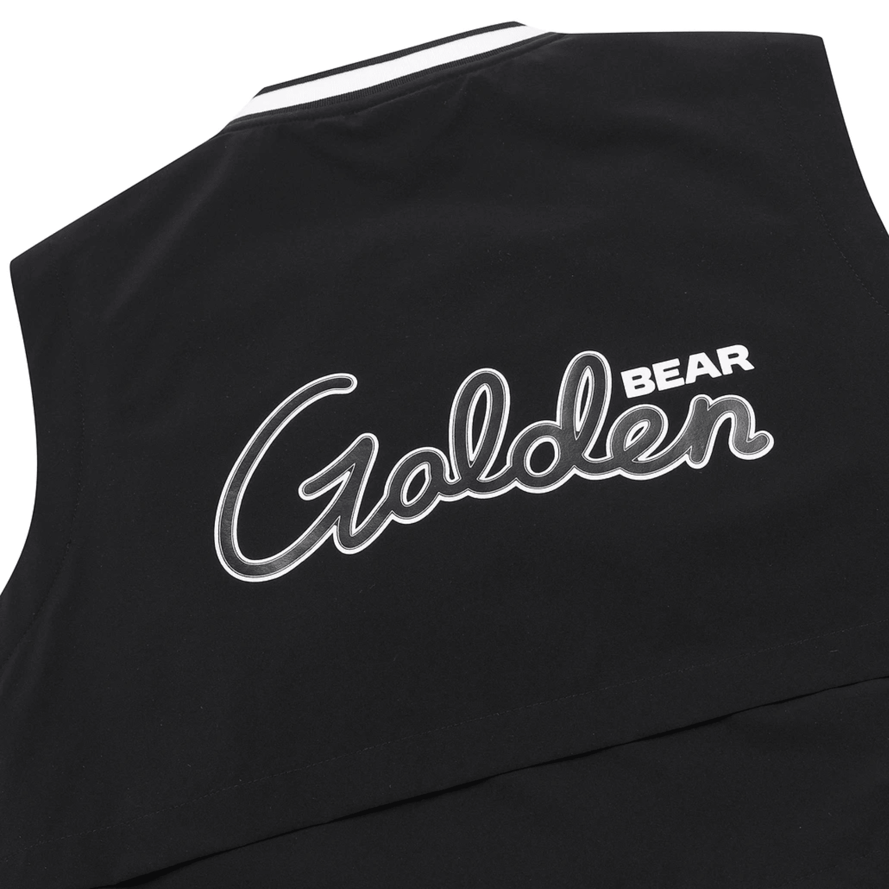 Women's V - Neck Midi Woven Vest - Black - Erthe Golf