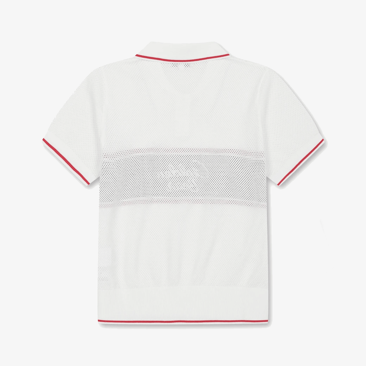 Women's Border Embroidered Collar Sweater - White - Erthe Golf