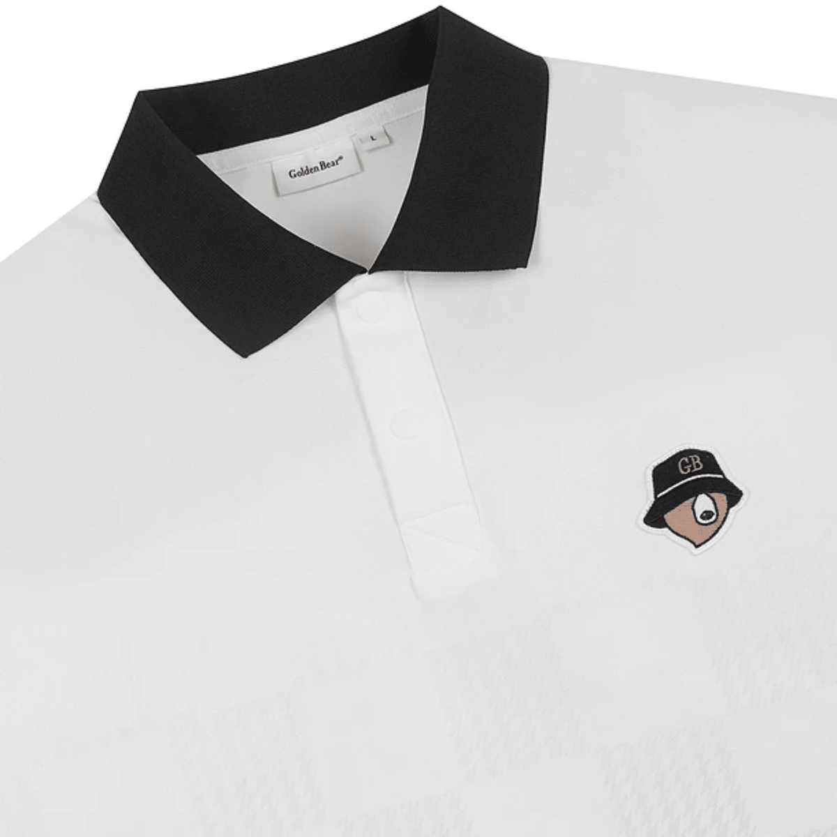 Men's Printed Polo Shirt - White - Erthe Golf
