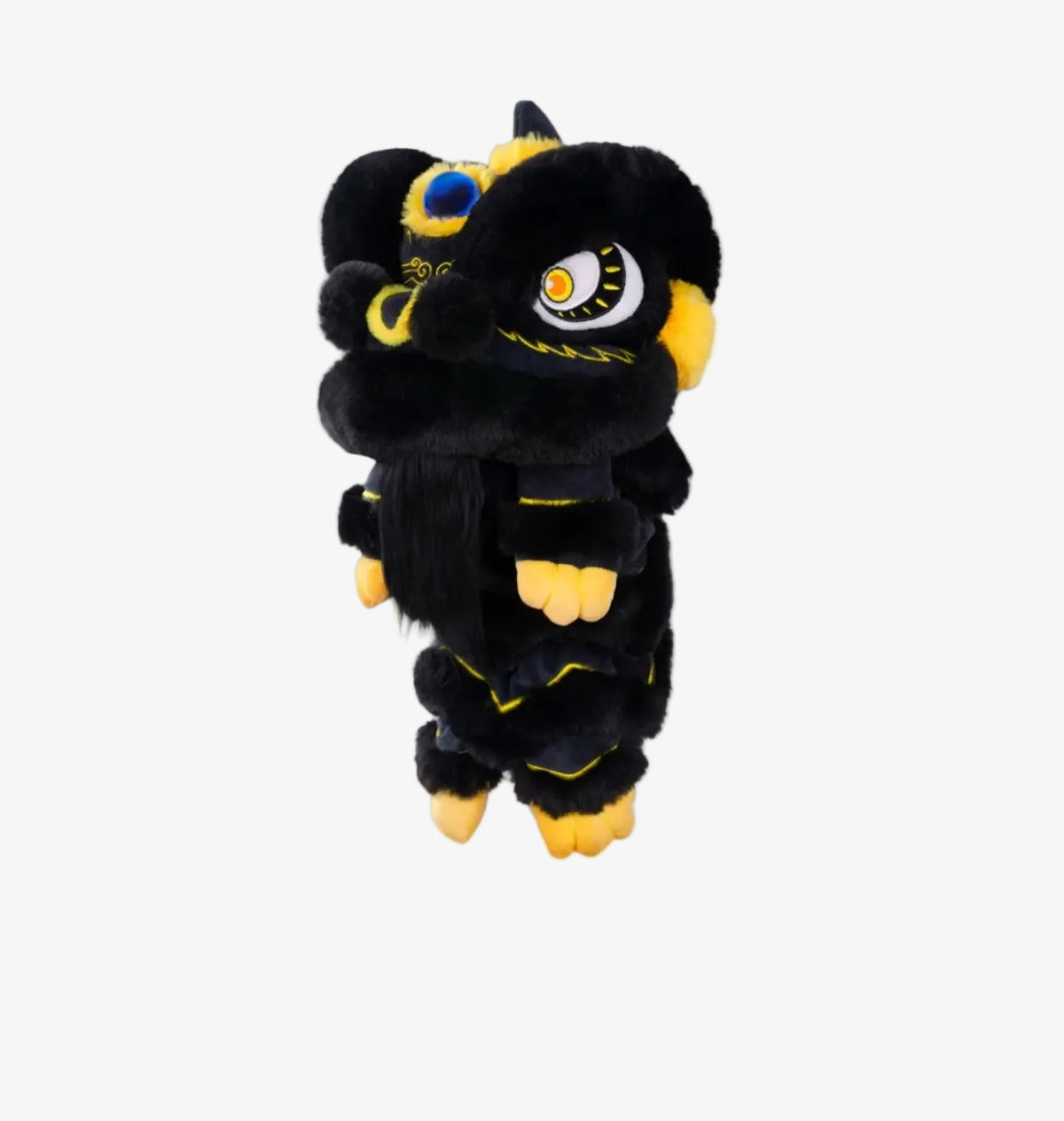 Lion Dance Golf Driver Cover - Black and Gold - Erthe Golf