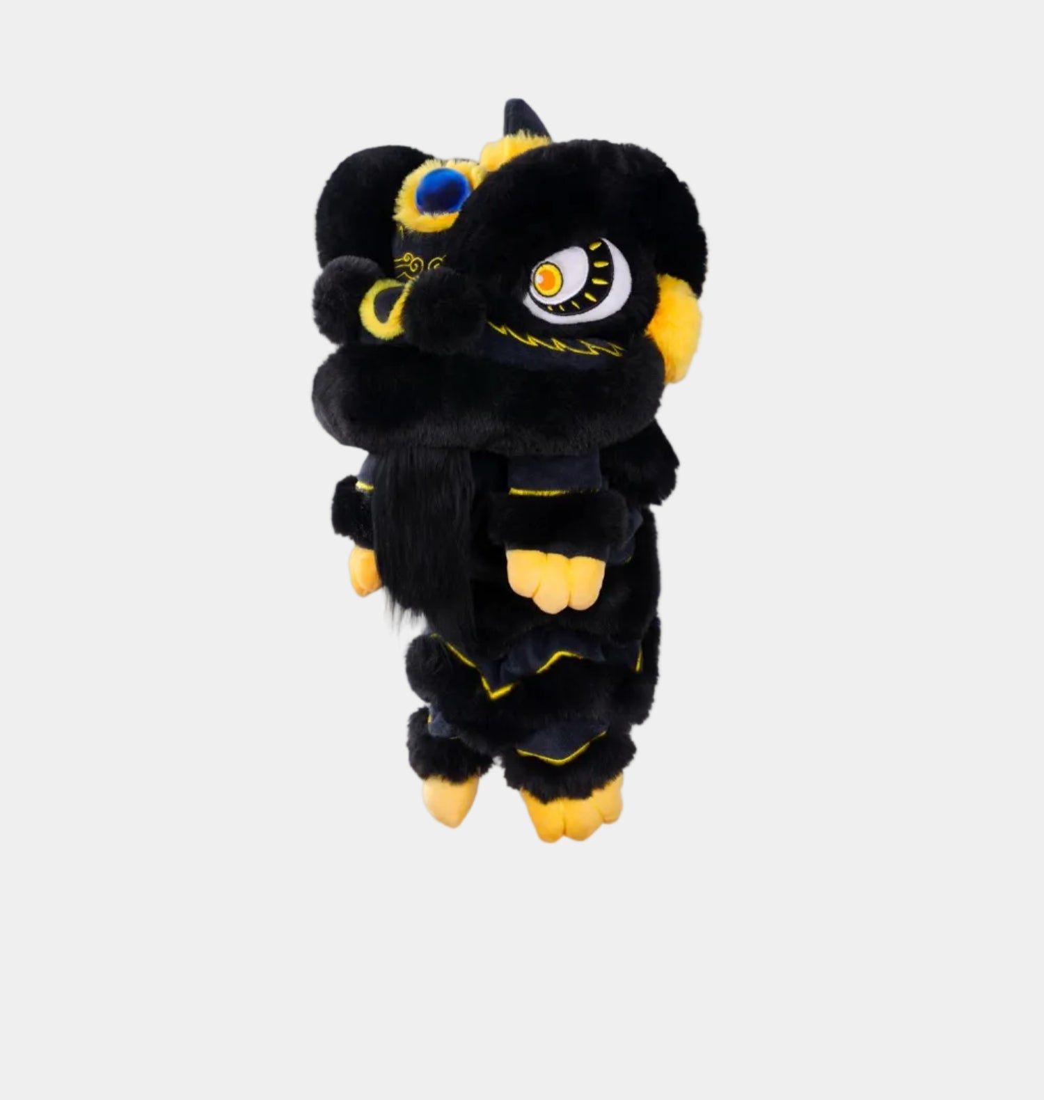 Lion Dance Golf Driver Cover - Black and Gold - Erthe Golf