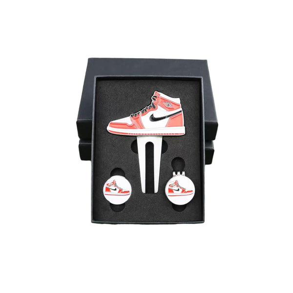 Sneaker Head Ball Marker and Divot Tool Gift Set