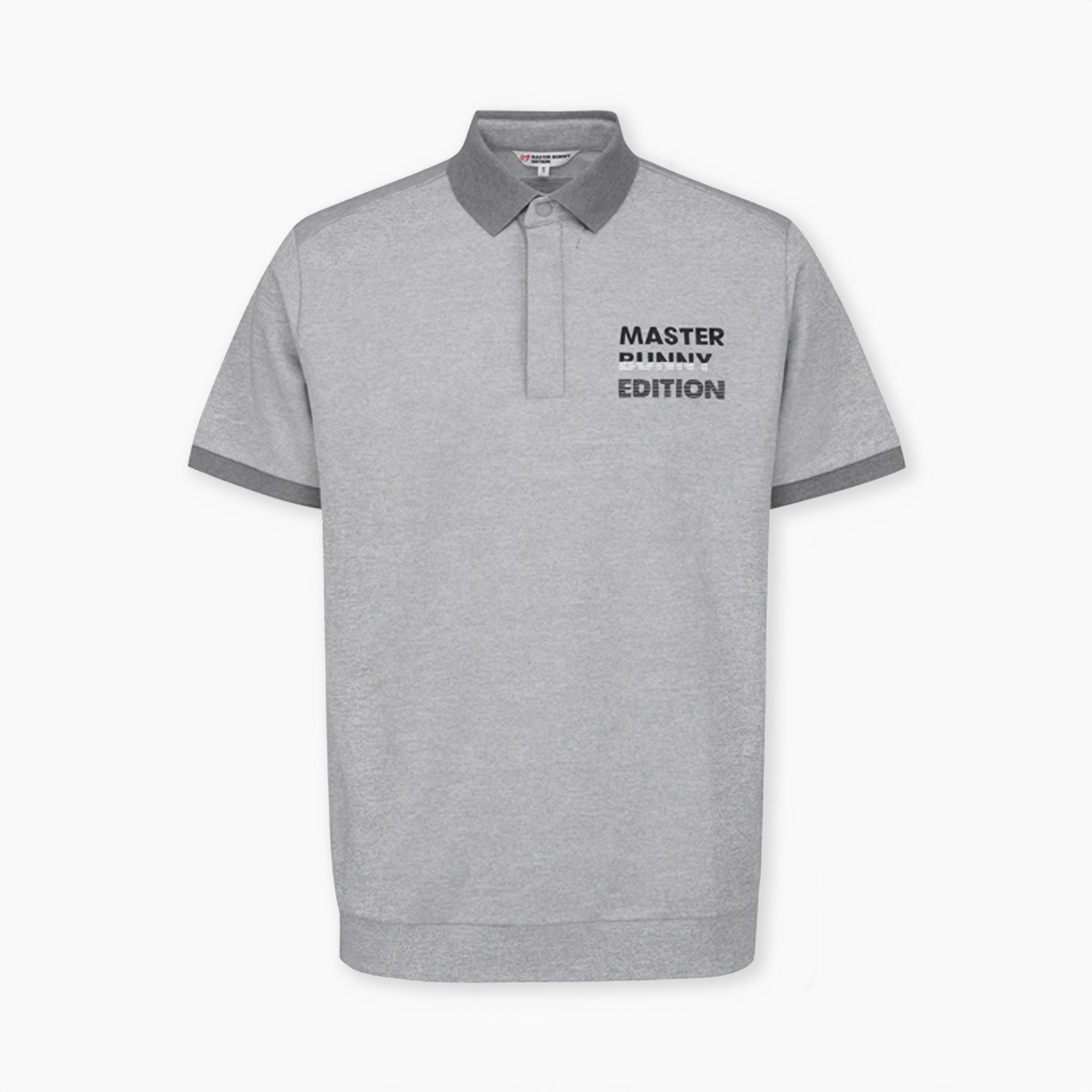 Master Bunny Edition Men's Melange Polo - Grey - Erthe Golf