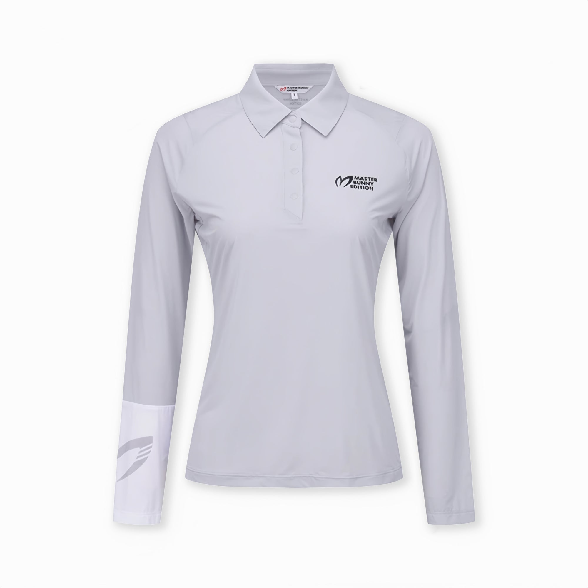Master Bunny Edition Women's Long - Sleeve Polo - Gray - Erthe Golf