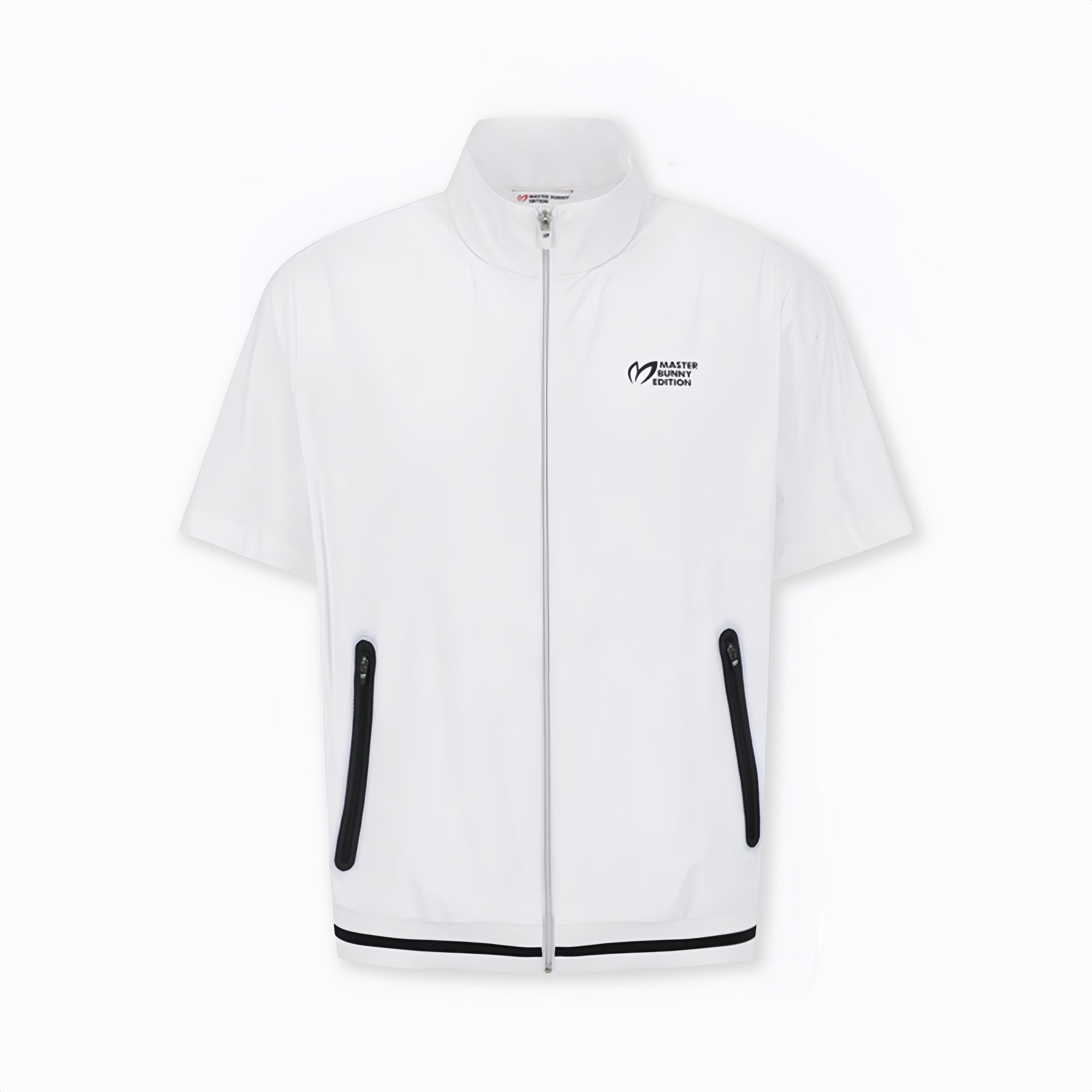 Master Bunny Edition Men's Zip Up Top - White - Erthe Golf