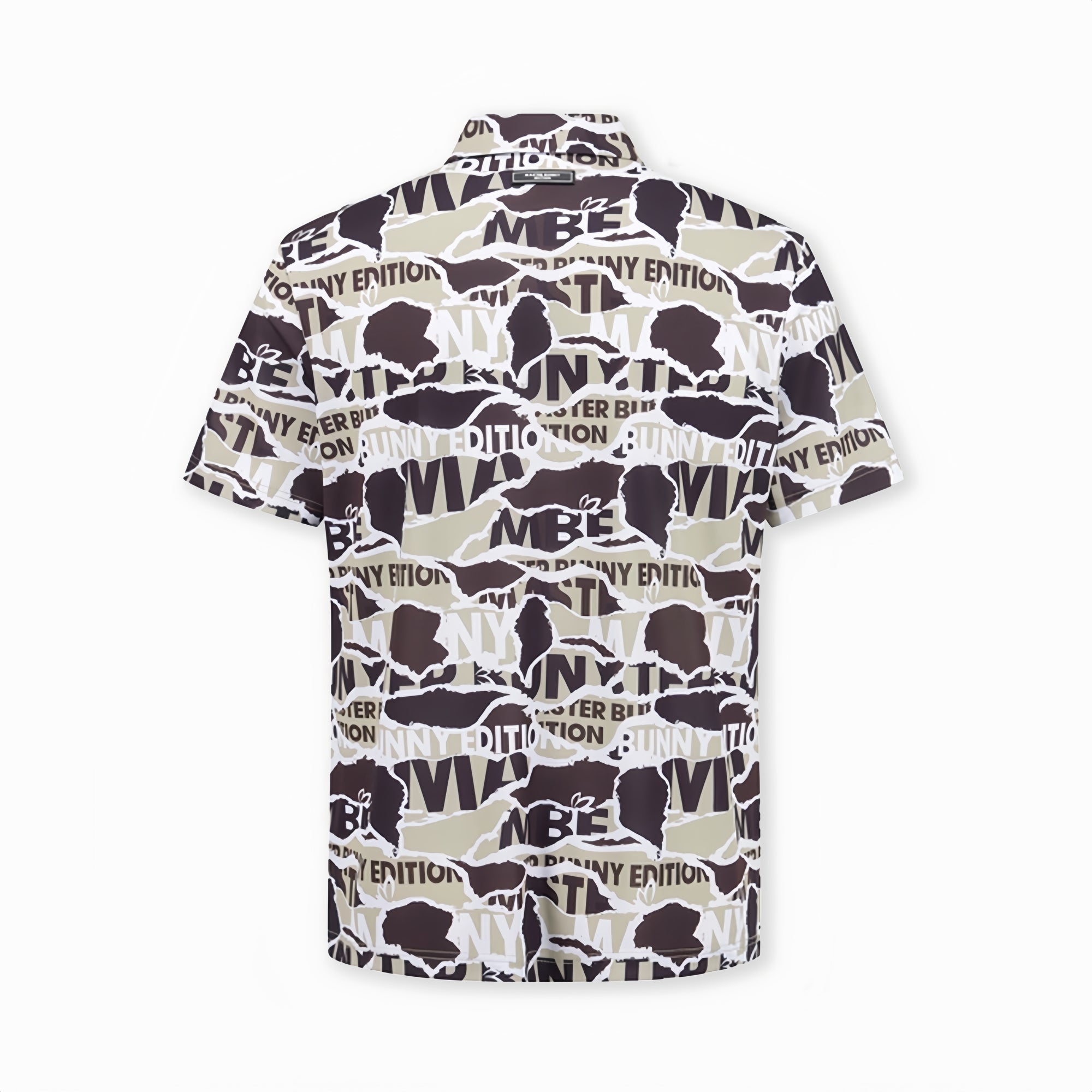 Master Bunny Edition Men's Collage Polo - Brown - Erthe Golf