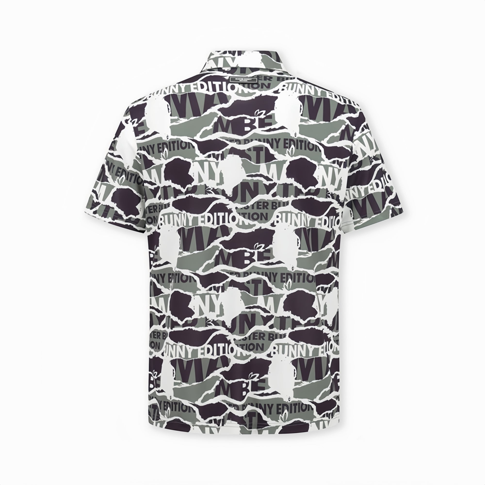 Master Bunny Edition Men's Collage Polo - Gray - Erthe Golf