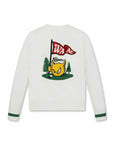 Embroidery V-neck Golf Sweater