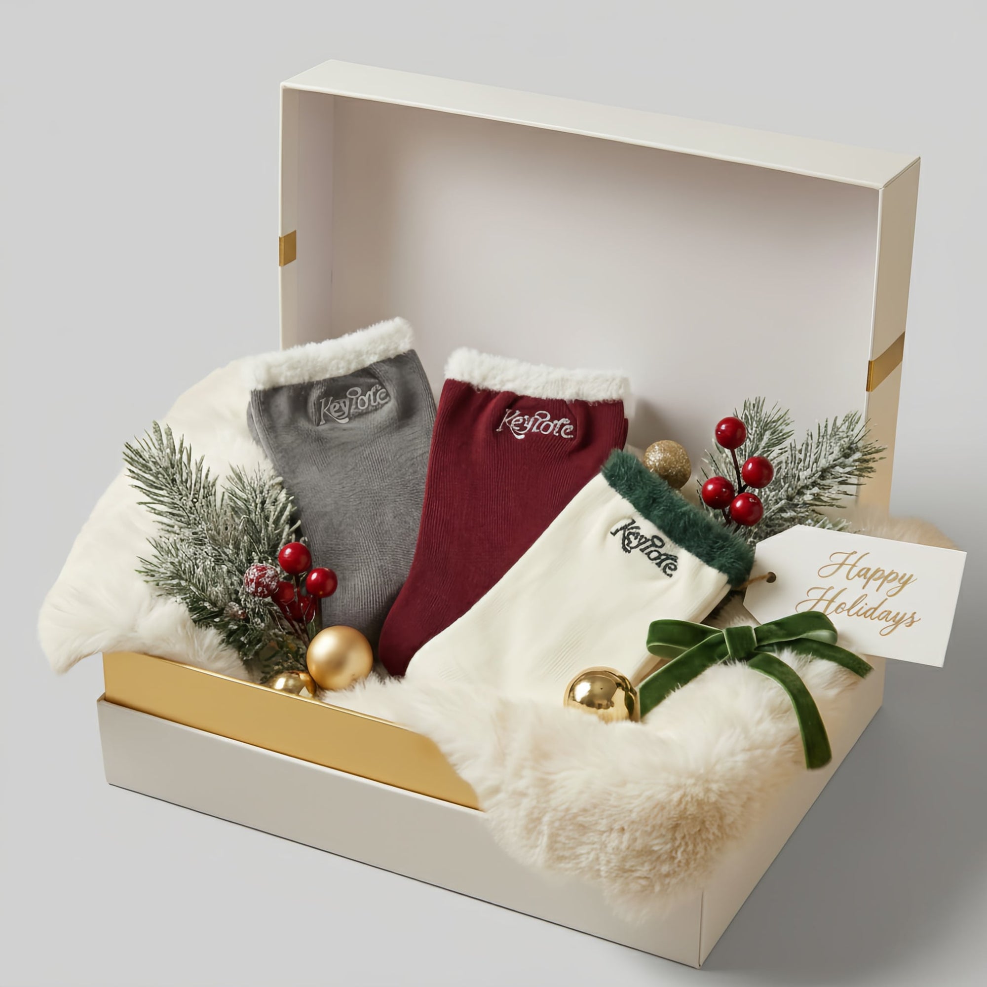 Women's Fluffy Socks Set (3 - Piece) - Erthe Golf