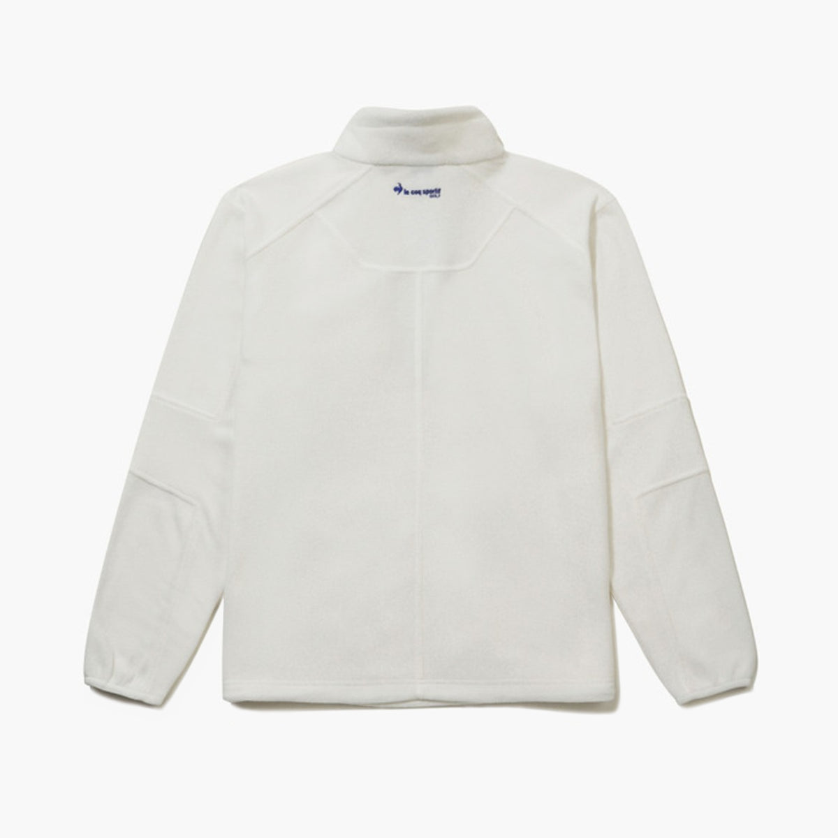 Men's Fleece Mockneck Pullover - White - Erthe Golf