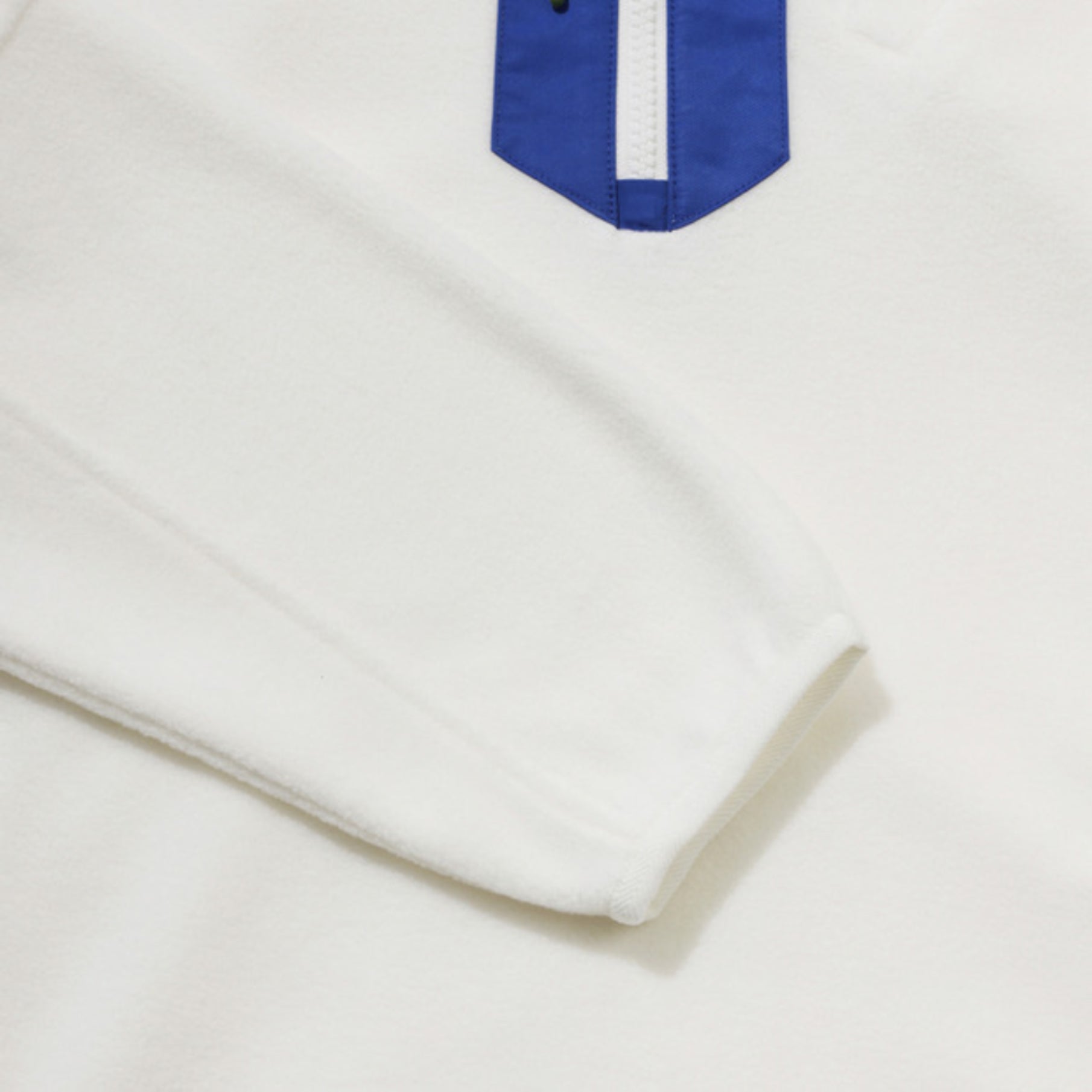 Men&#39;s  Fleece Mockneck Pullover - White