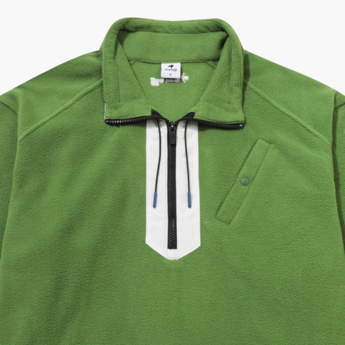 Men's Fleece Mockneck Pullover - green - Erthe Golf