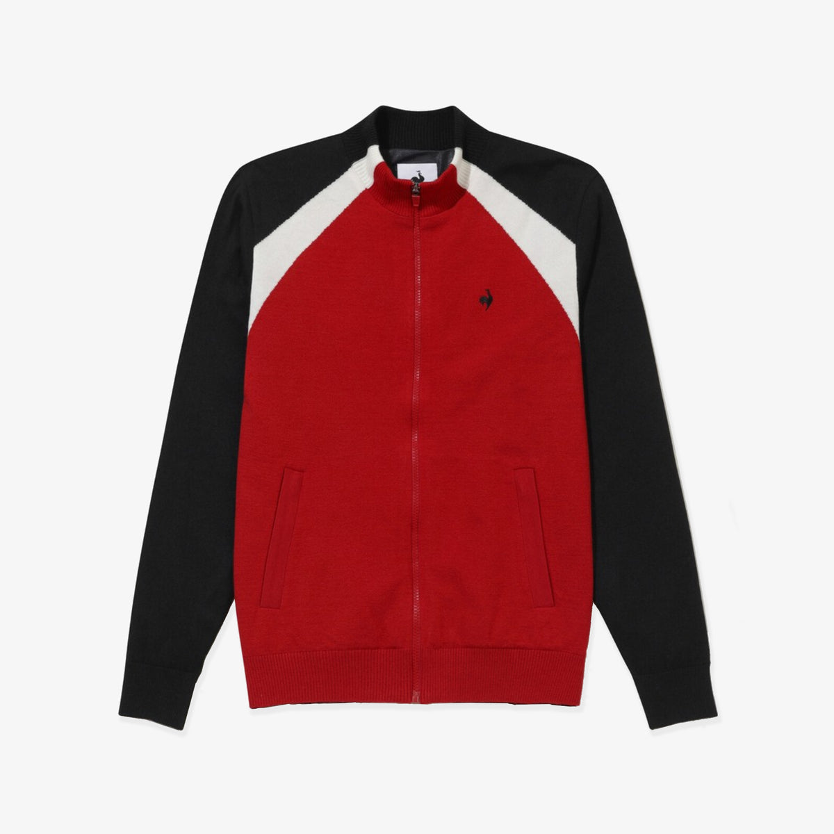 Men's Windproof Full - Zip Cardigan - Red - Erthe Golf