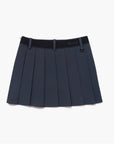 Women's Cargo Pleated Skirt - Blue