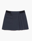 Women's Cargo Pleated Skirt - Blue