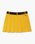 Women's Cargo Pleated Skirt - Yellow
