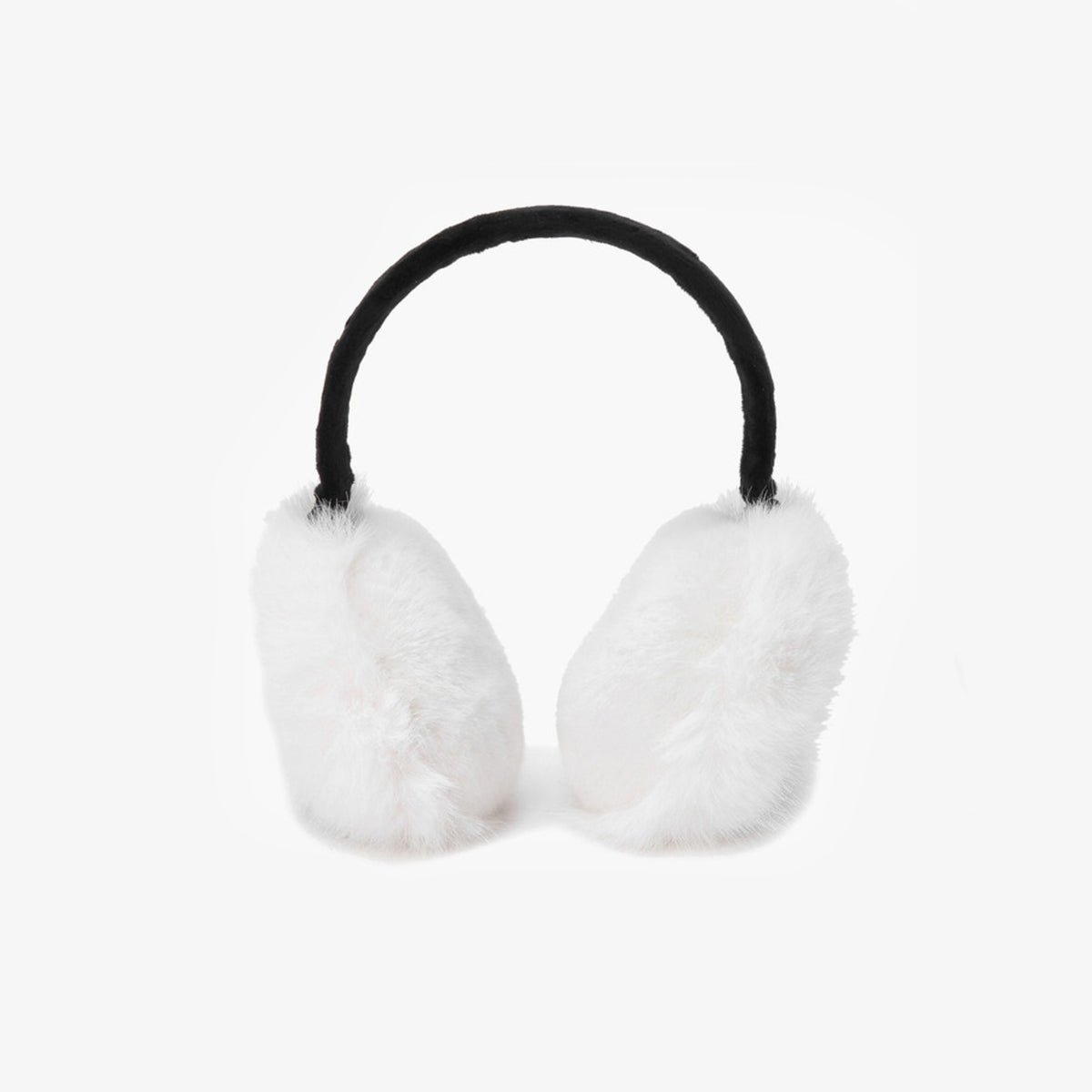 Women's Eco - Fur Earmuffs - White - Erthe Golf