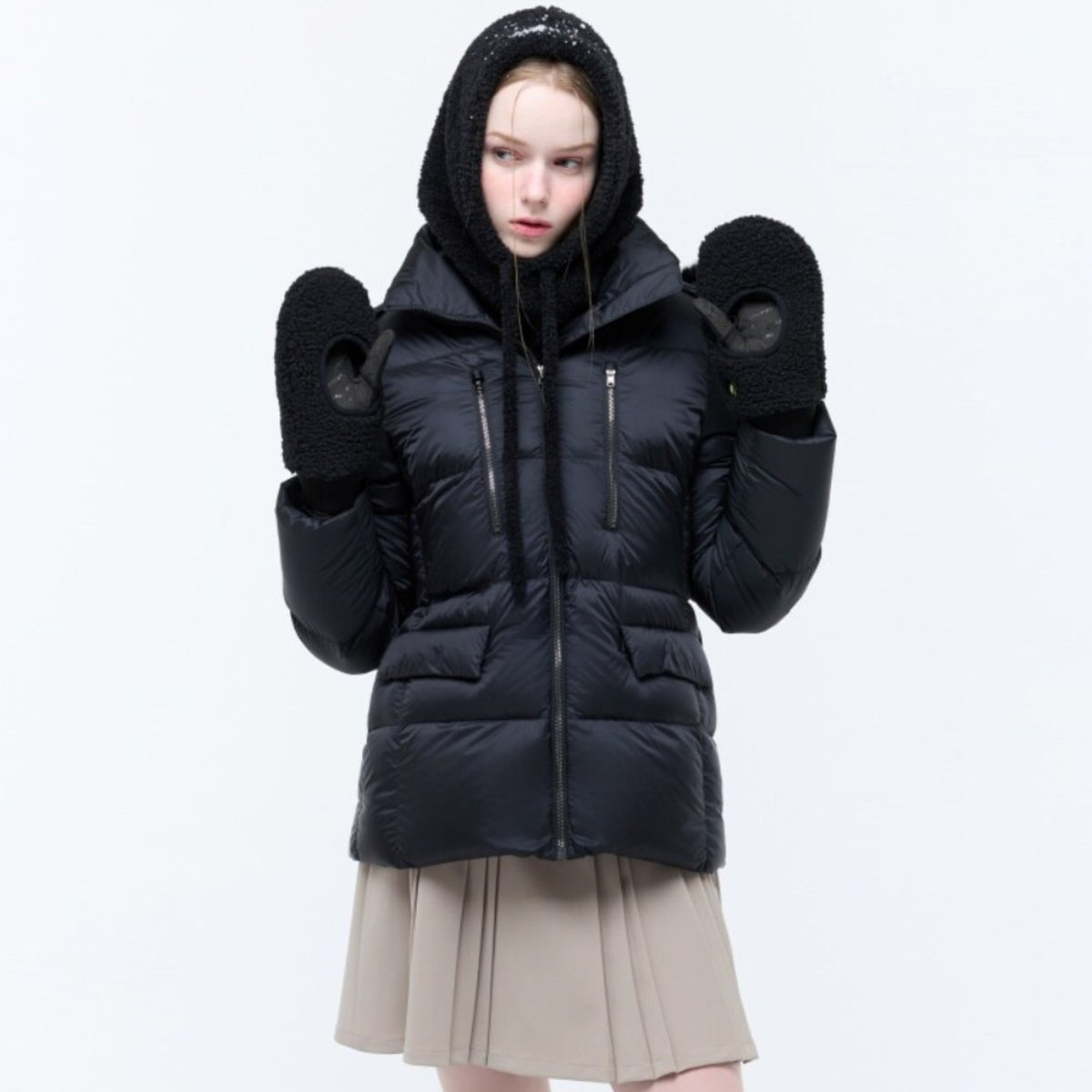 Women's Fleece Hand Warmer - Black - Erthe Golf