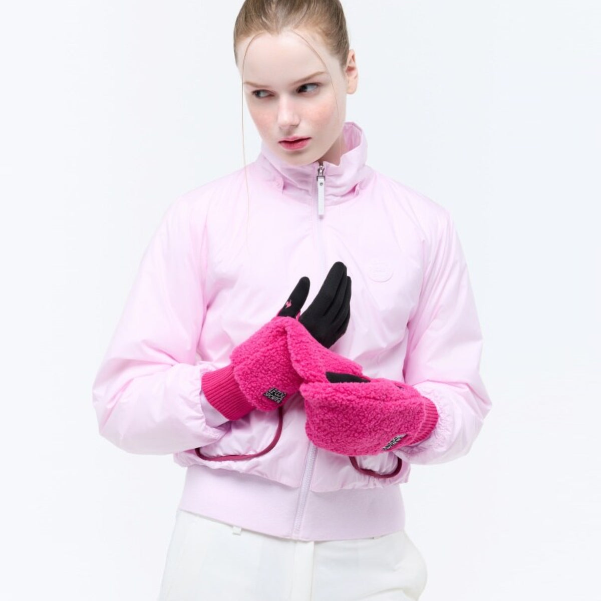 Women's Fleece Hand Warmer - Pink - Erthe Golf