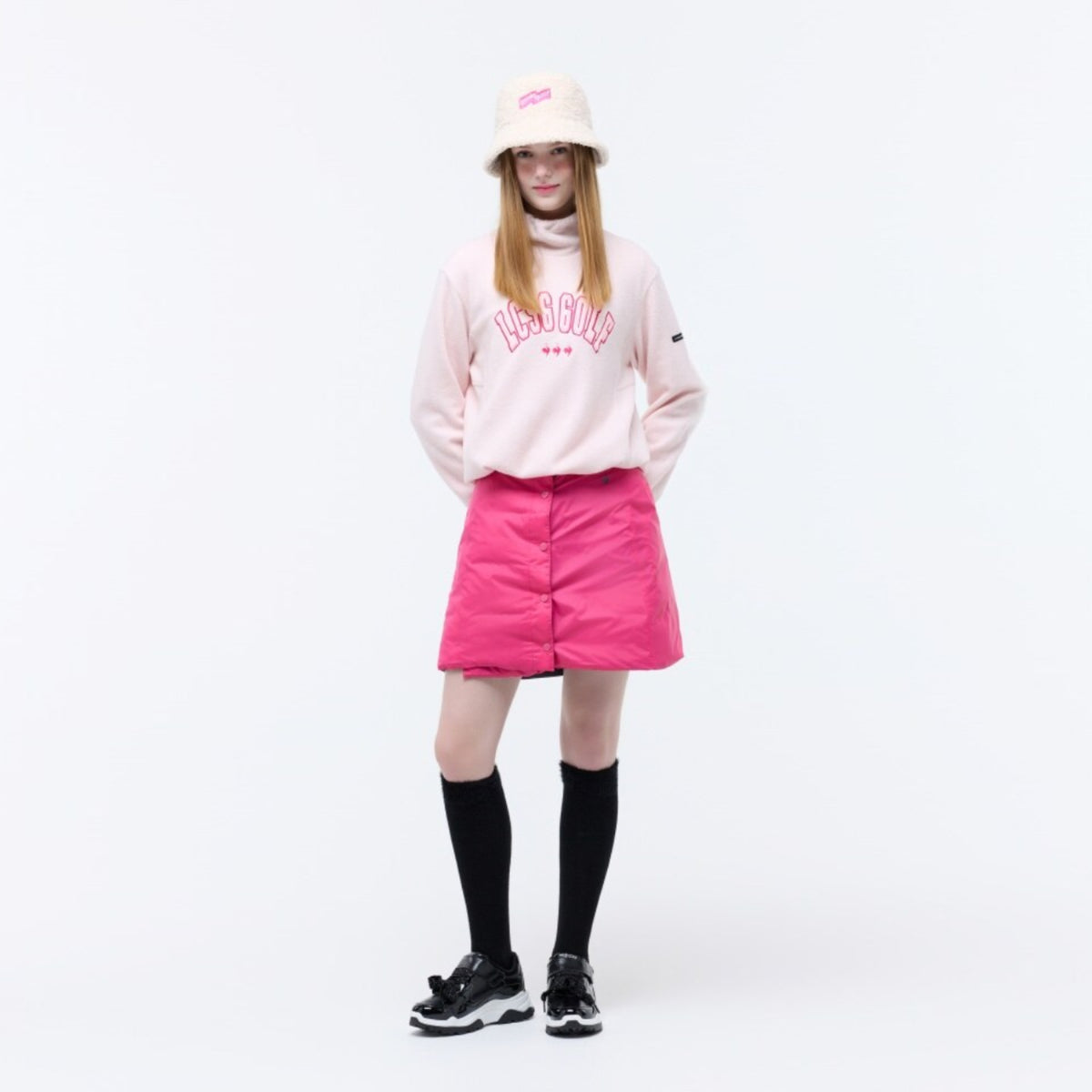 Women's Padded Bucket Hat - White - Erthe Golf