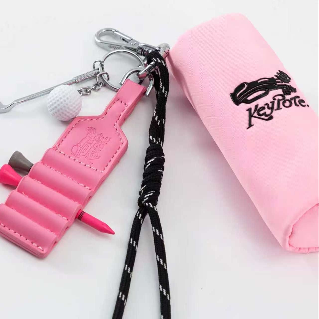 Women's Golf Charm Clip Bag - Pink - Erthe Golf