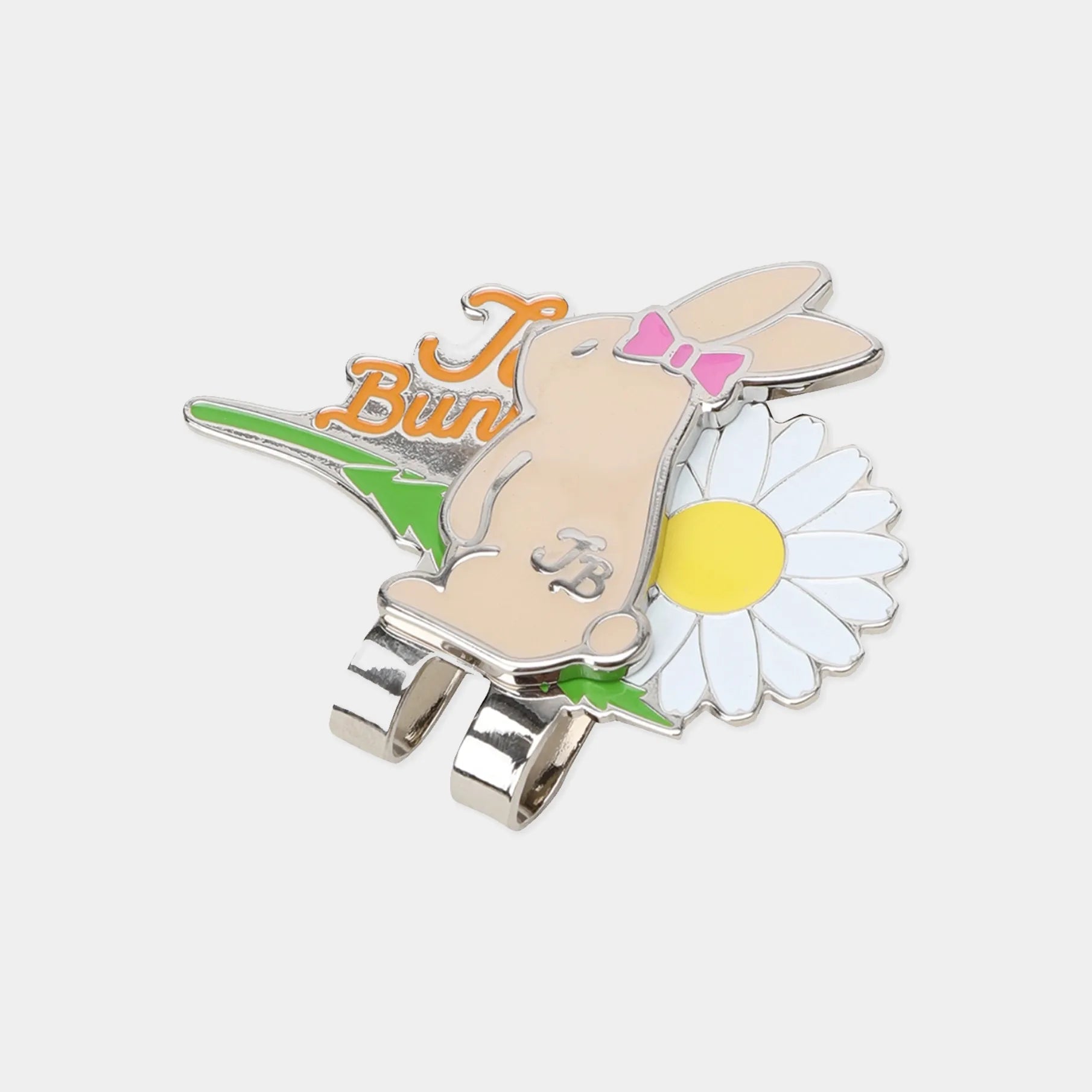 [Jack Bunny] Flower &amp; Bunny Ball Marker Set - Beige - Erthe Golf