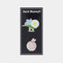 [Jack Bunny] Flower & Bunny Ball Marker Set - Pink - Erthe Golf