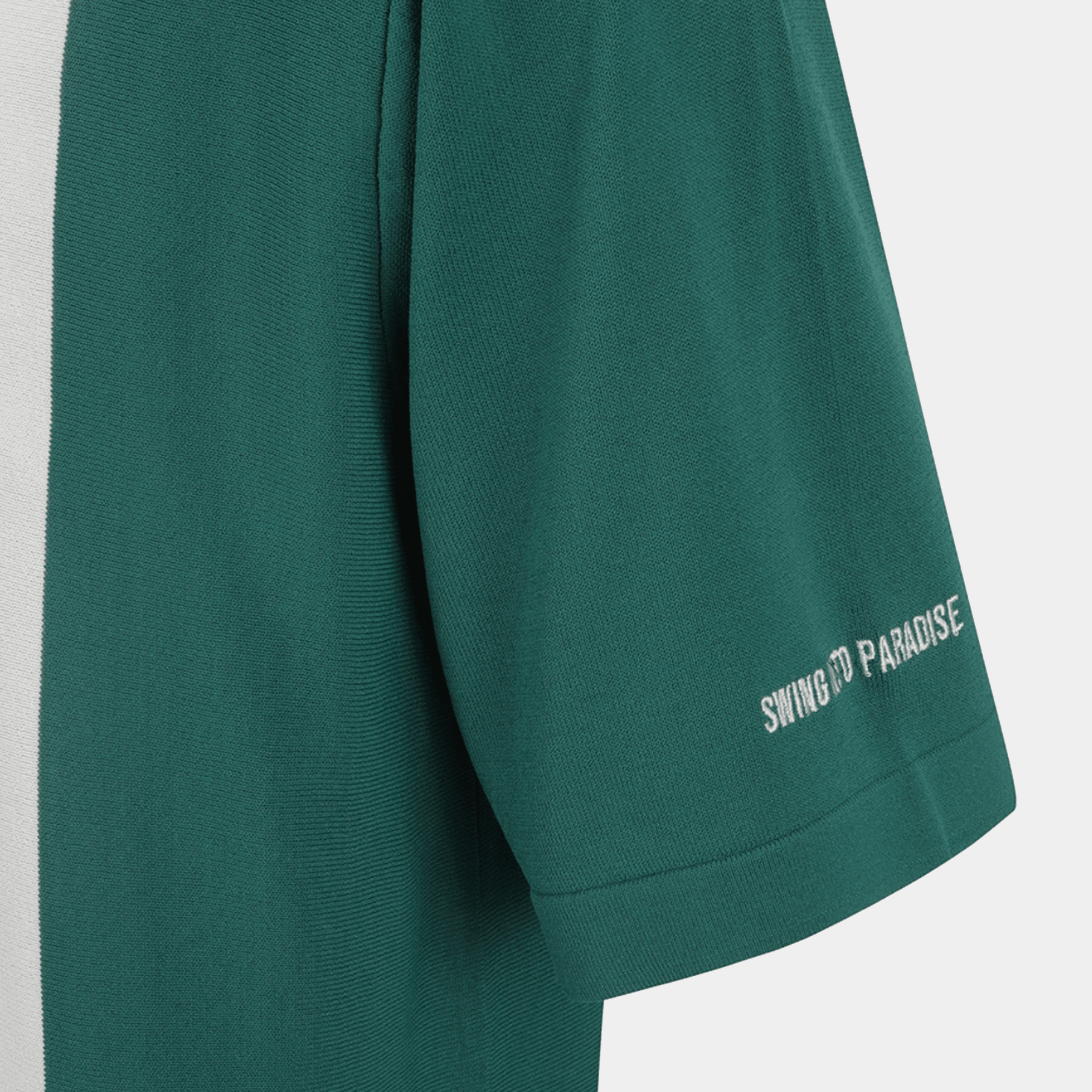 [Jack Bunny] Men's Three - Button Collar Knit Polo - Green - Erthe Golf