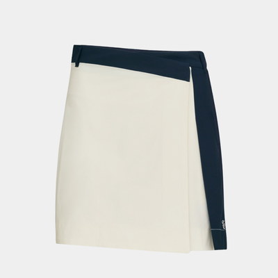 Women's Ribbon Panel Skirt - Cream
