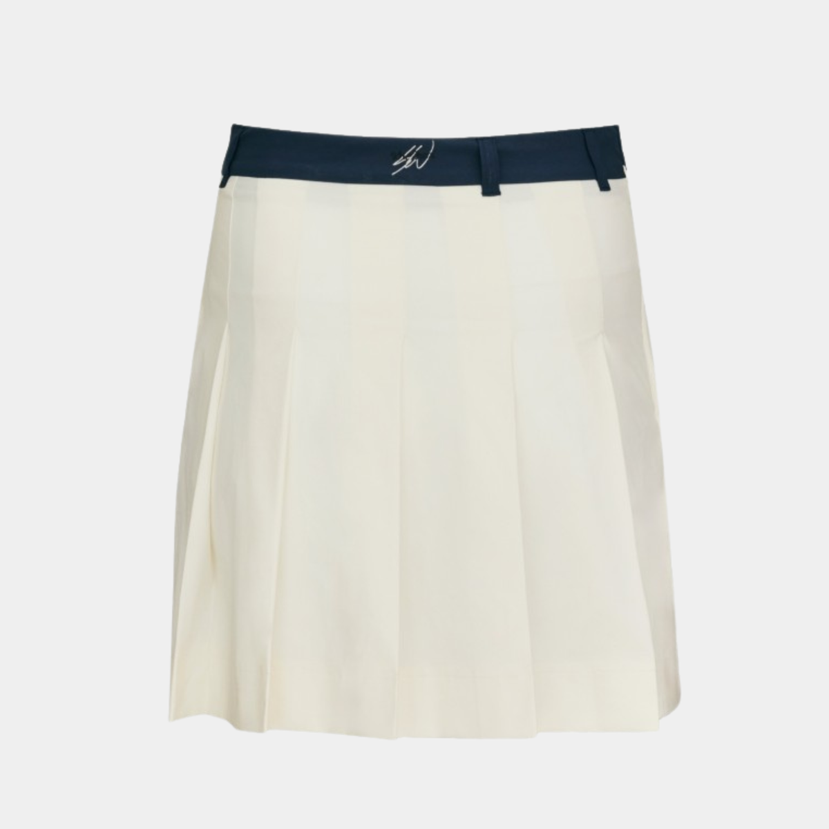 Women's Ribbon Panel Skirt - Cream
