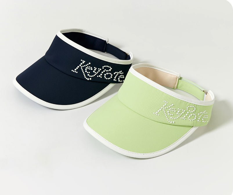 Keypote Tour Golf Visor in Navy Blue and Mint Green | Erthe Golf