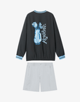 Men Pullover Shorts Set - Blue/Grey - Erthe Golf