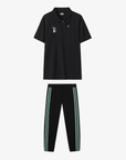 Men Polo Joggers Set - Black - Erthe Golf