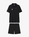 Men Shirts Shorts Set - Black - Erthe Golf