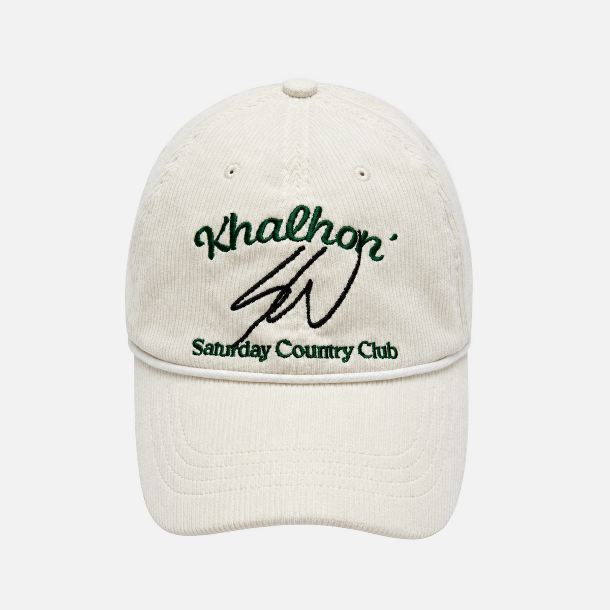 Stretch Corduroy Signature Cap - Light Beige