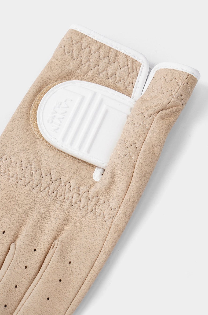Lanvin Blanc Leather Left - Hand Glove - Beige - Erthe Golf