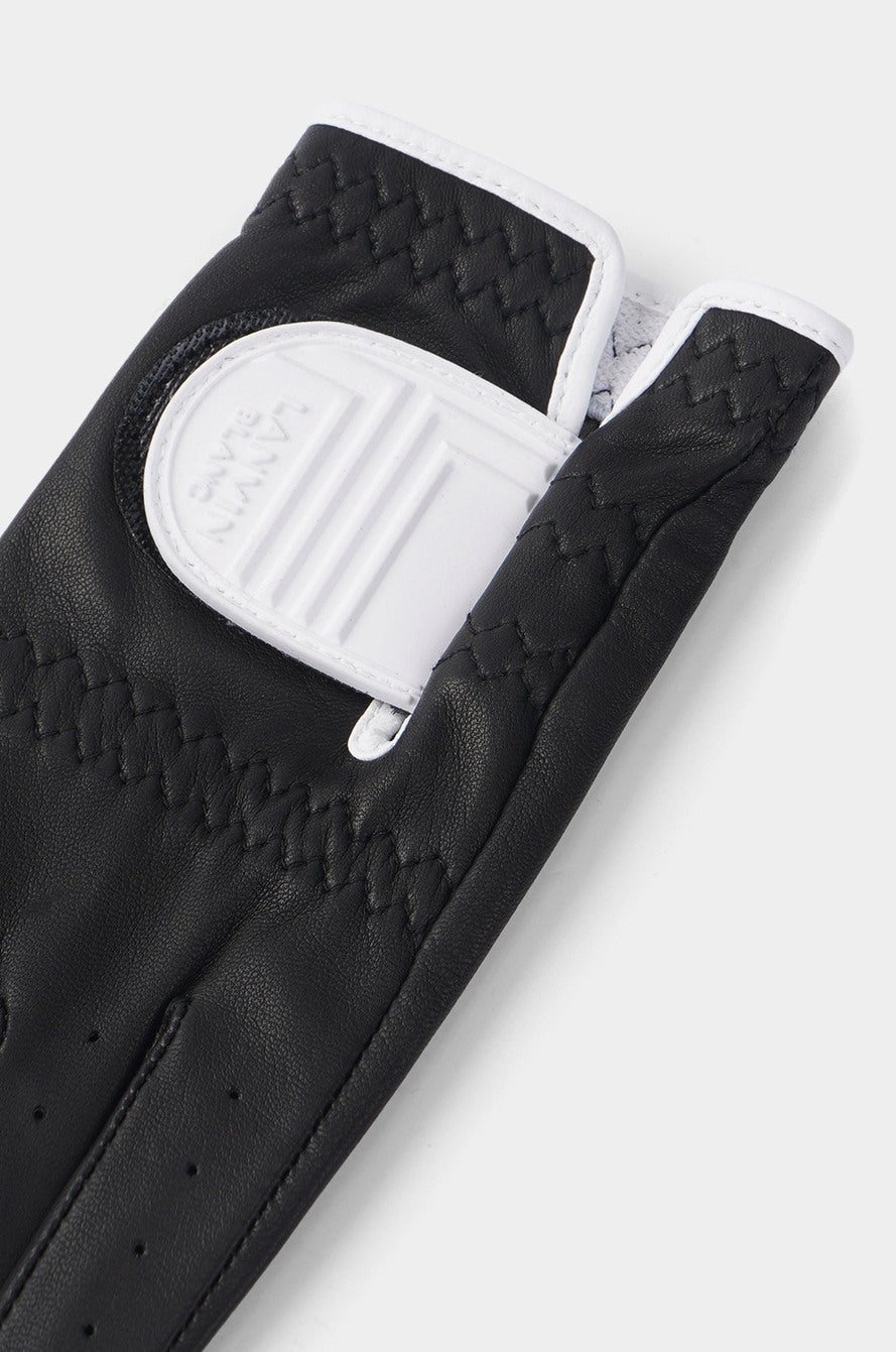 Lanvin Blanc Leather Left - Hand Glove - Black - Erthe Golf