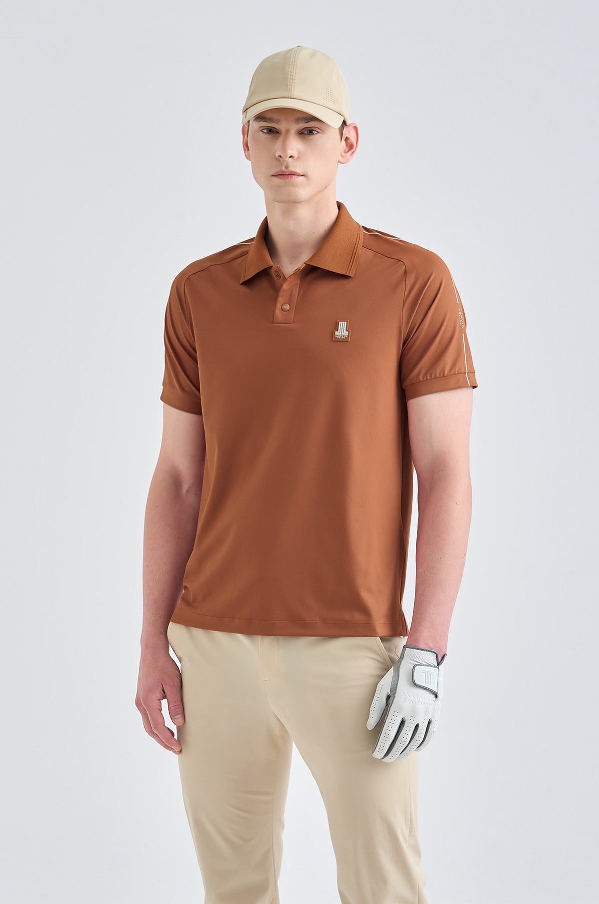 Lanvin Blanc Brown UV - Cut Half Sleeve Top - Erthe Golf