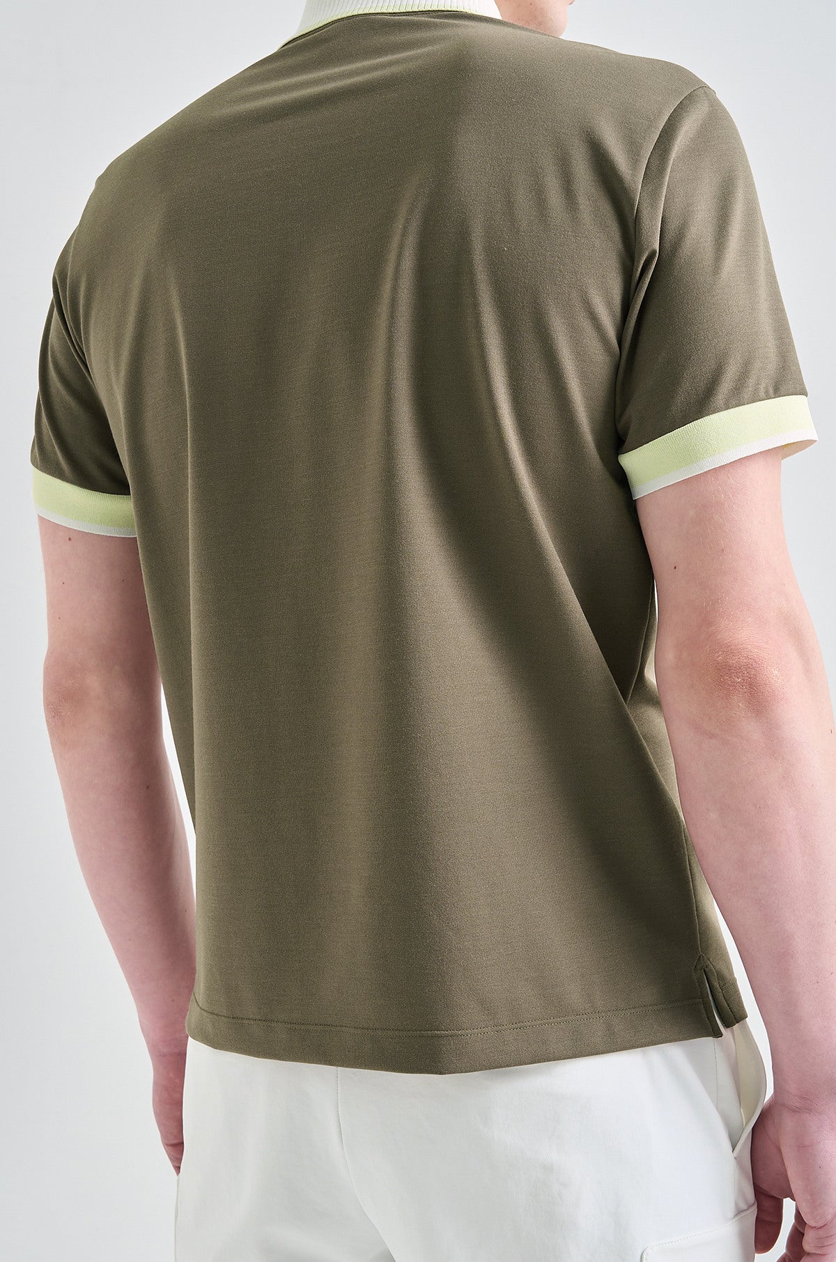 Lanvin Blanc Khaki Collared Top - Erthe Golf