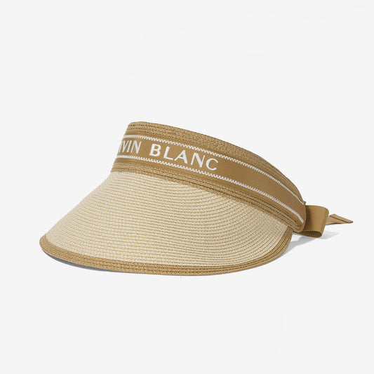 Lanvin Blanc Women's Knit Visor - Beige - Erthe Golf